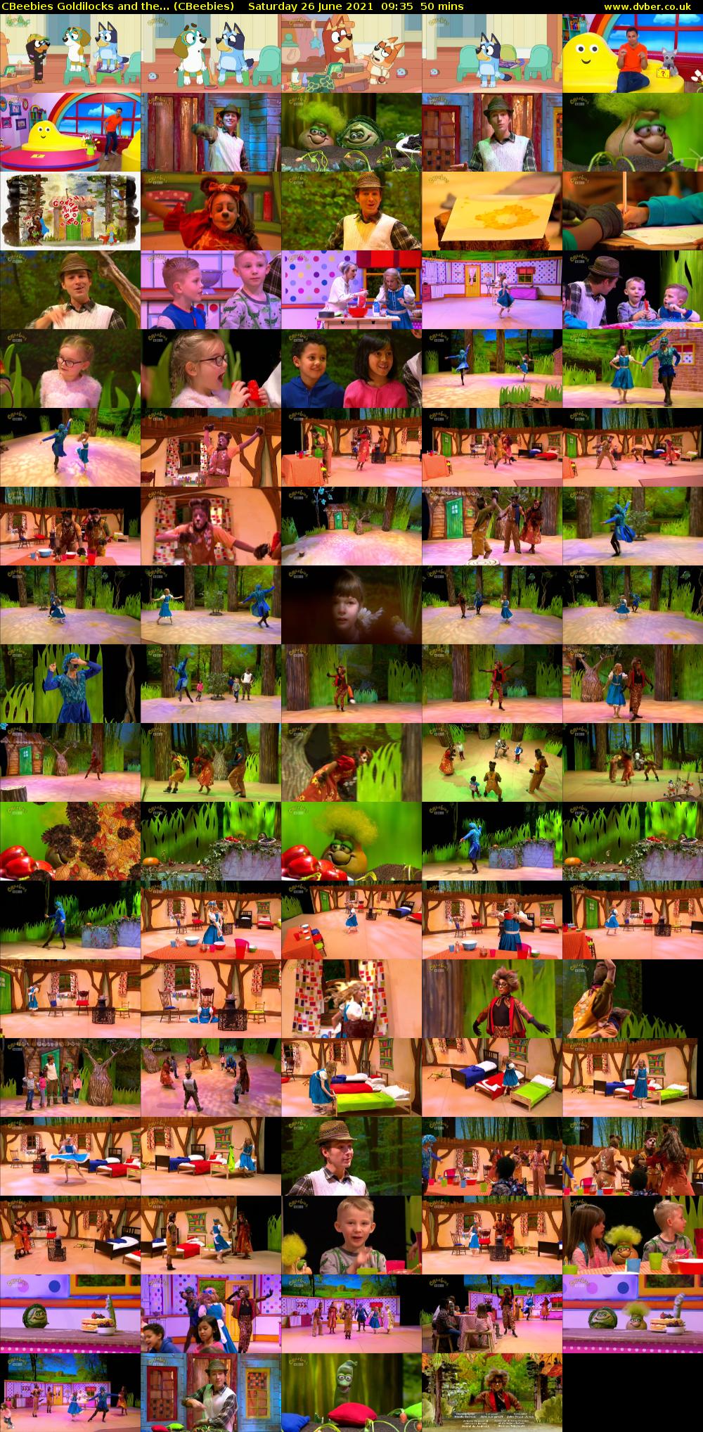 CBeebies Goldilocks and the... (CBeebies) Saturday 26 June 2021 09:35 - 10:25
