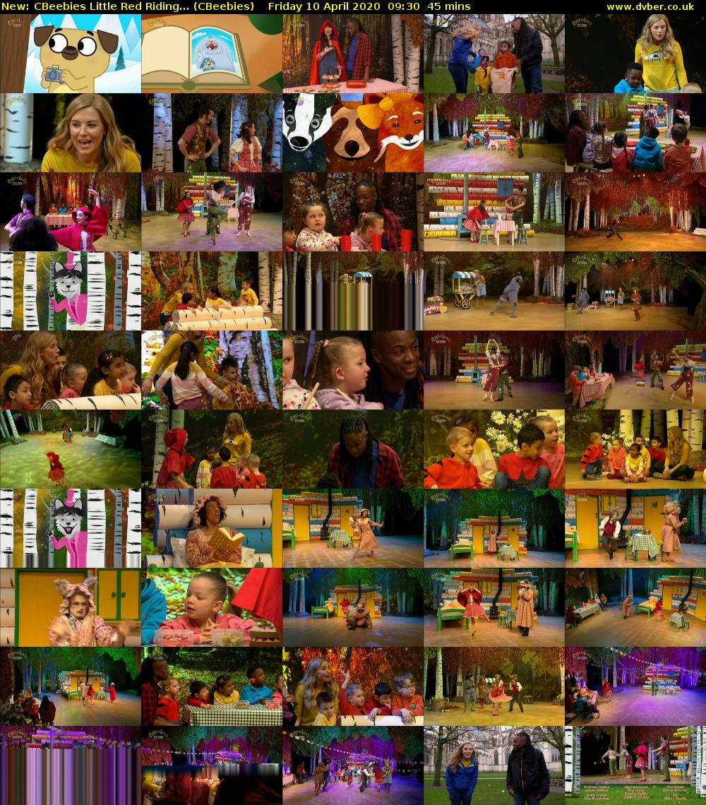 CBeebies Little Red Riding... (CBeebies) Friday 10 April 2020 09:30 - 10:15
