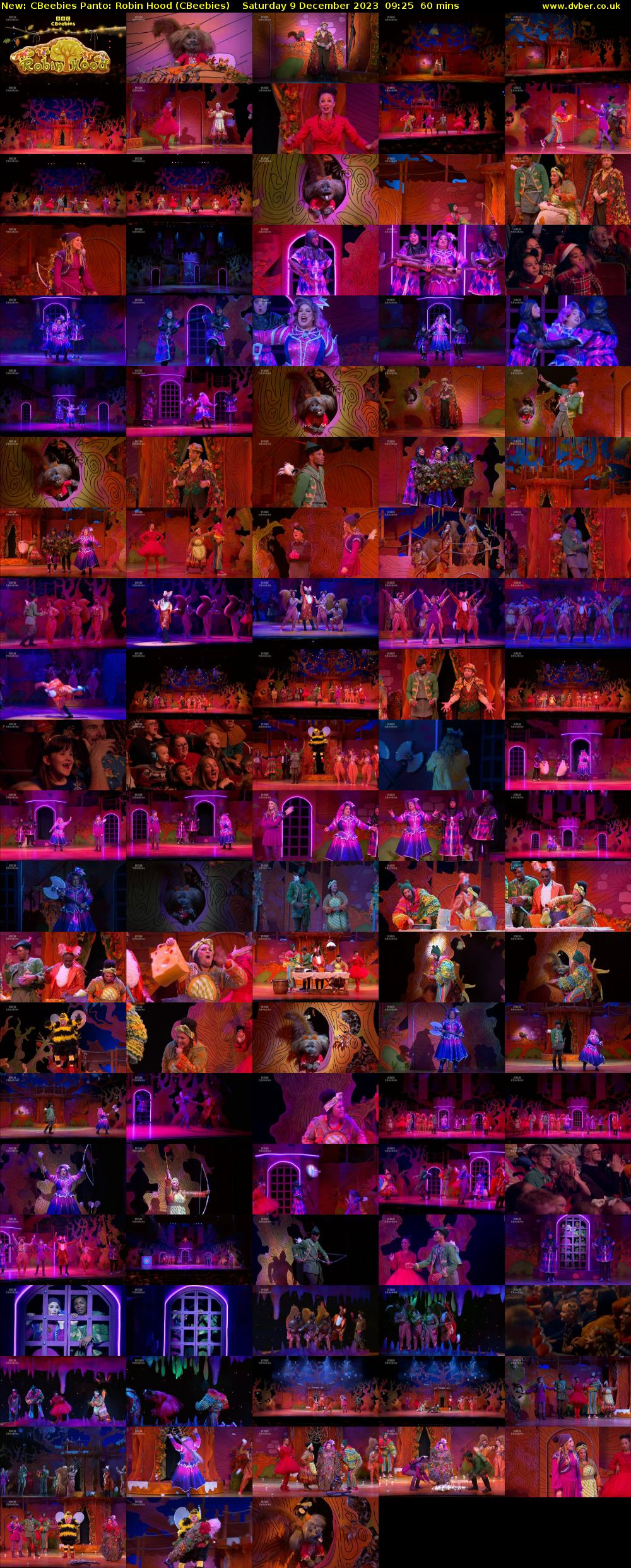 CBeebies Panto: Robin Hood (CBeebies) Saturday 9 December 2023 09:25 - 10:25