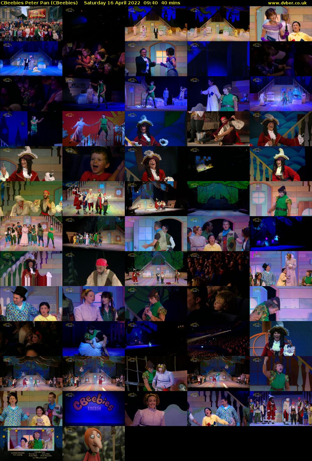 CBeebies Peter Pan (CBeebies) Saturday 16 April 2022 09:40 - 10:20