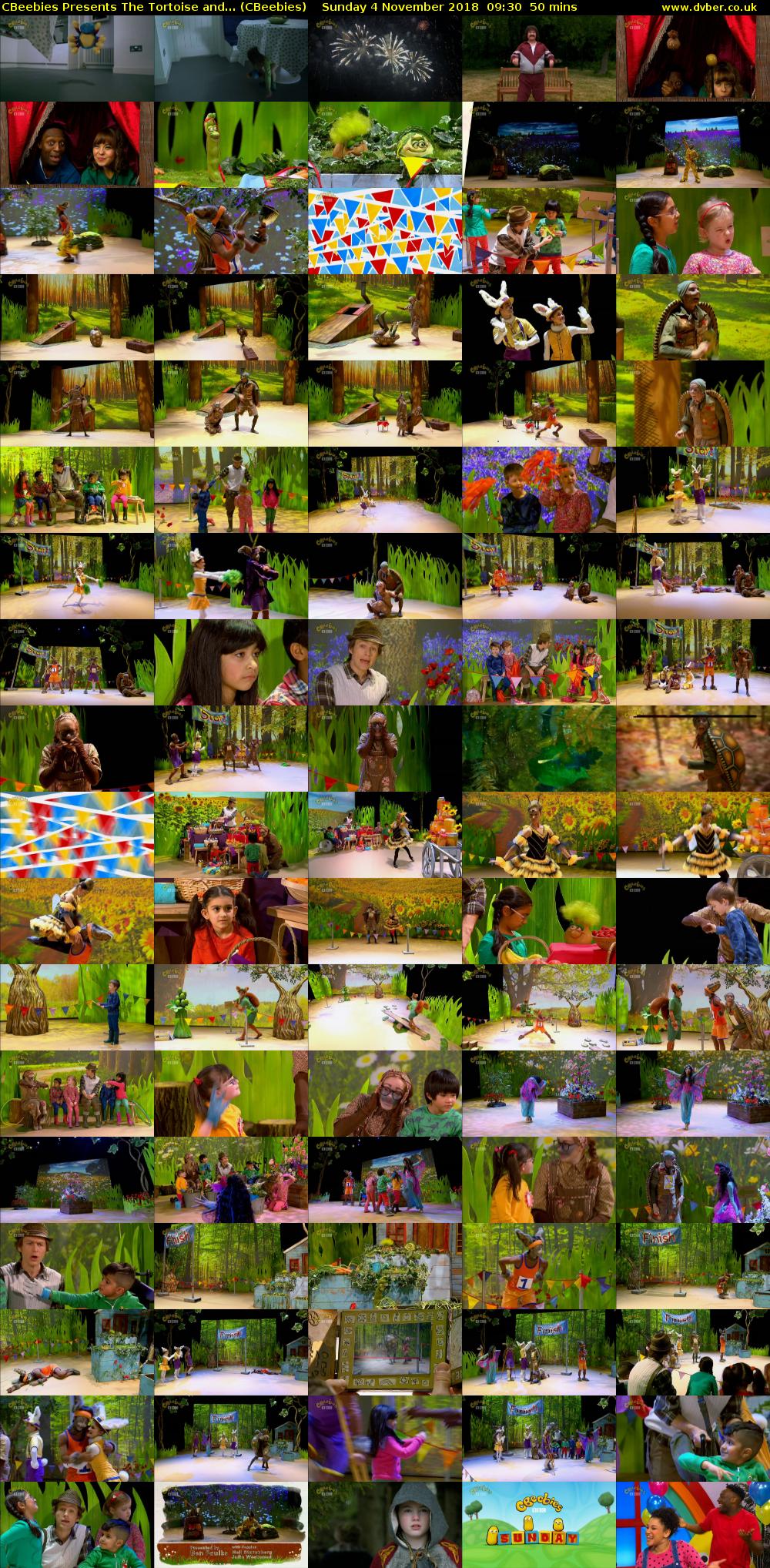 CBeebies Presents The Tortoise and... (CBeebies) Sunday 4 November 2018 09:30 - 10:20