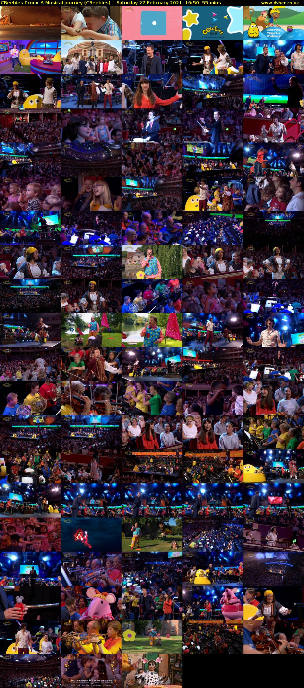 CBeebies Prom: A Musical Journey (CBeebies) Saturday 27 February 2021 16:50 - 17:45