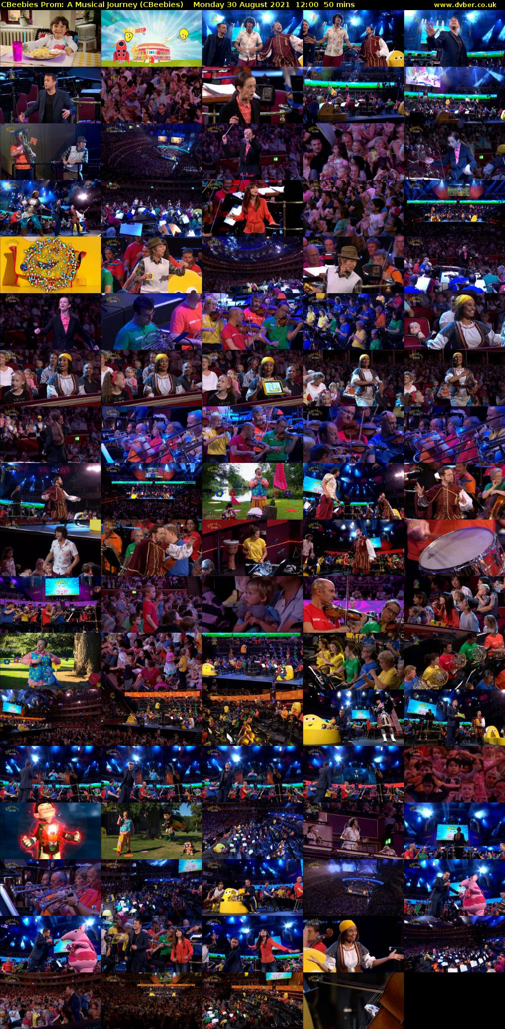 CBeebies Prom: A Musical Journey (CBeebies) Monday 30 August 2021 12:00 - 12:50