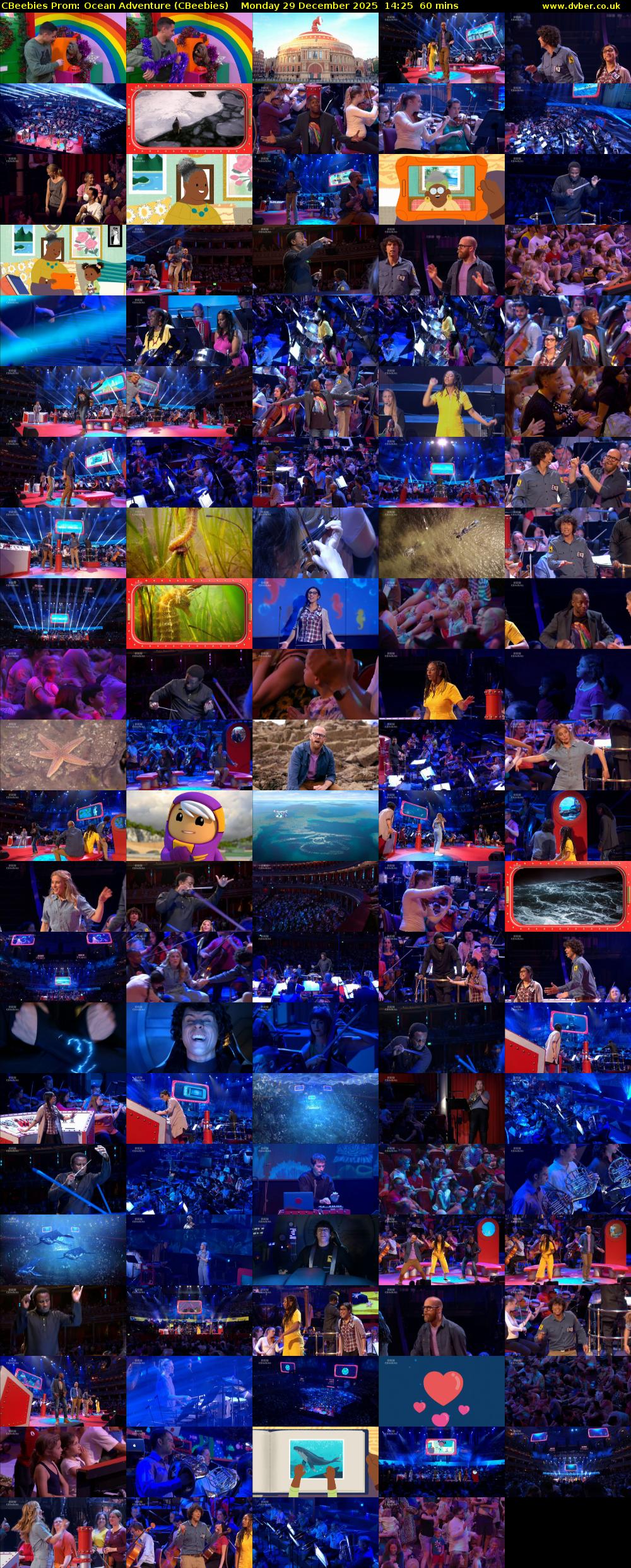 CBeebies Prom: Ocean Adventure (CBeebies) Monday 29 December 2025 14:25 - 15:25