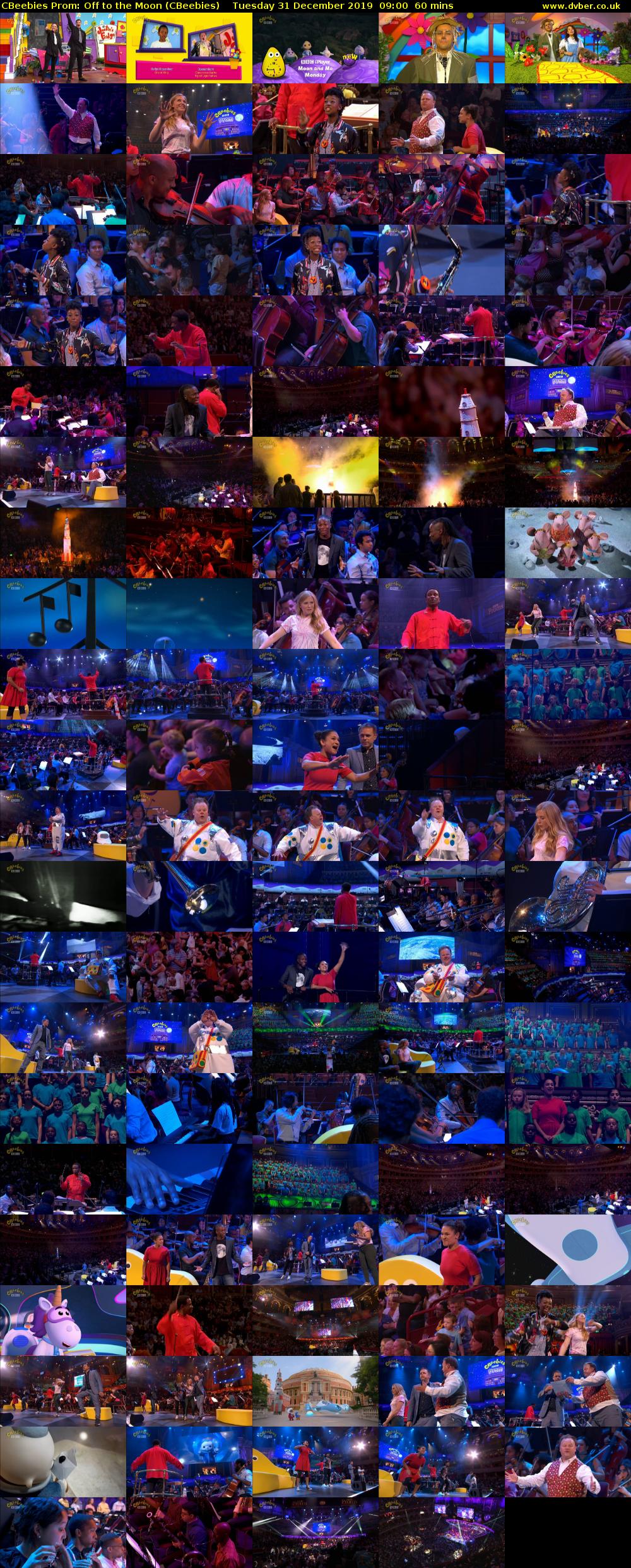 CBeebies Prom: Off to the Moon (CBeebies) Tuesday 31 December 2019 09:00 - 10:00