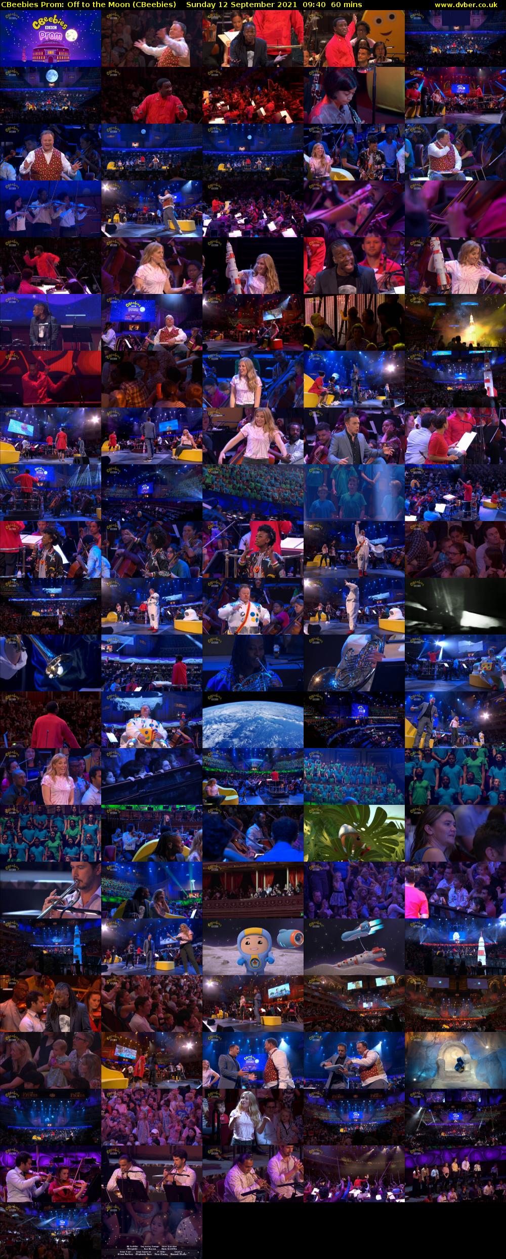 CBeebies Prom: Off to the Moon (CBeebies) Sunday 12 September 2021 09:40 - 10:40