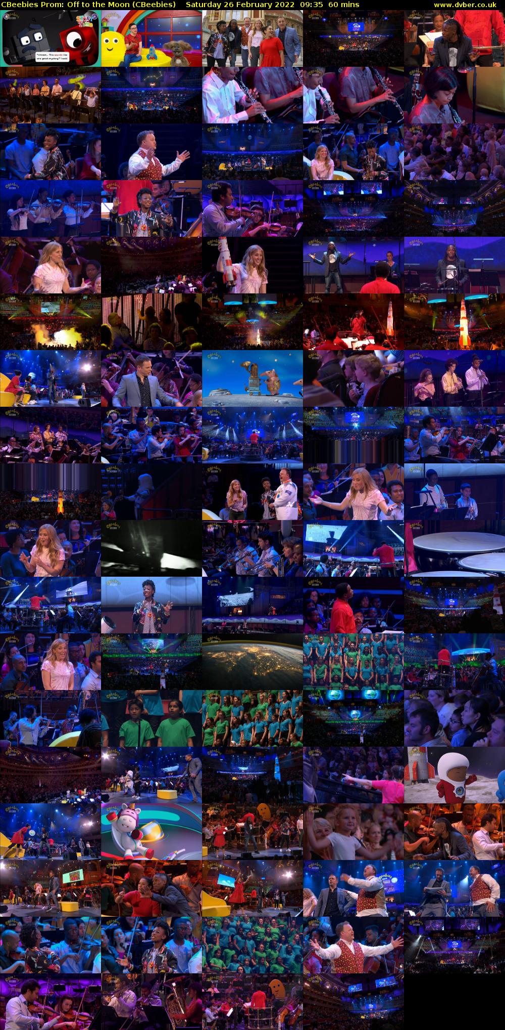 CBeebies Prom: Off to the Moon (CBeebies) Saturday 26 February 2022 09:35 - 10:35