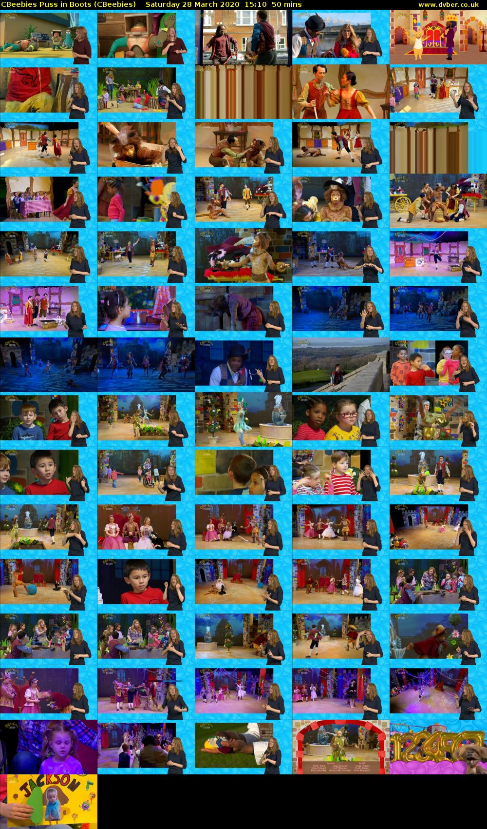 CBeebies Puss In Boots (CBeebies) Saturday 28 March 2020 15:10 - 16:00
