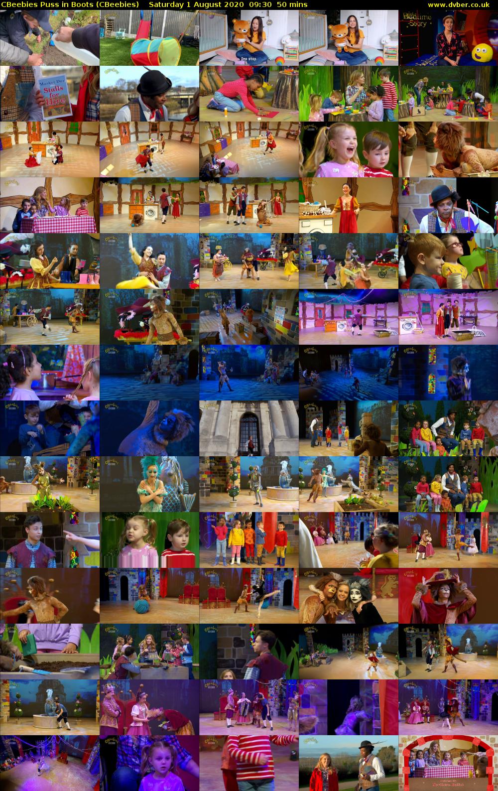 CBeebies Puss In Boots (CBeebies) Saturday 1 August 2020 09:30 - 10:20
