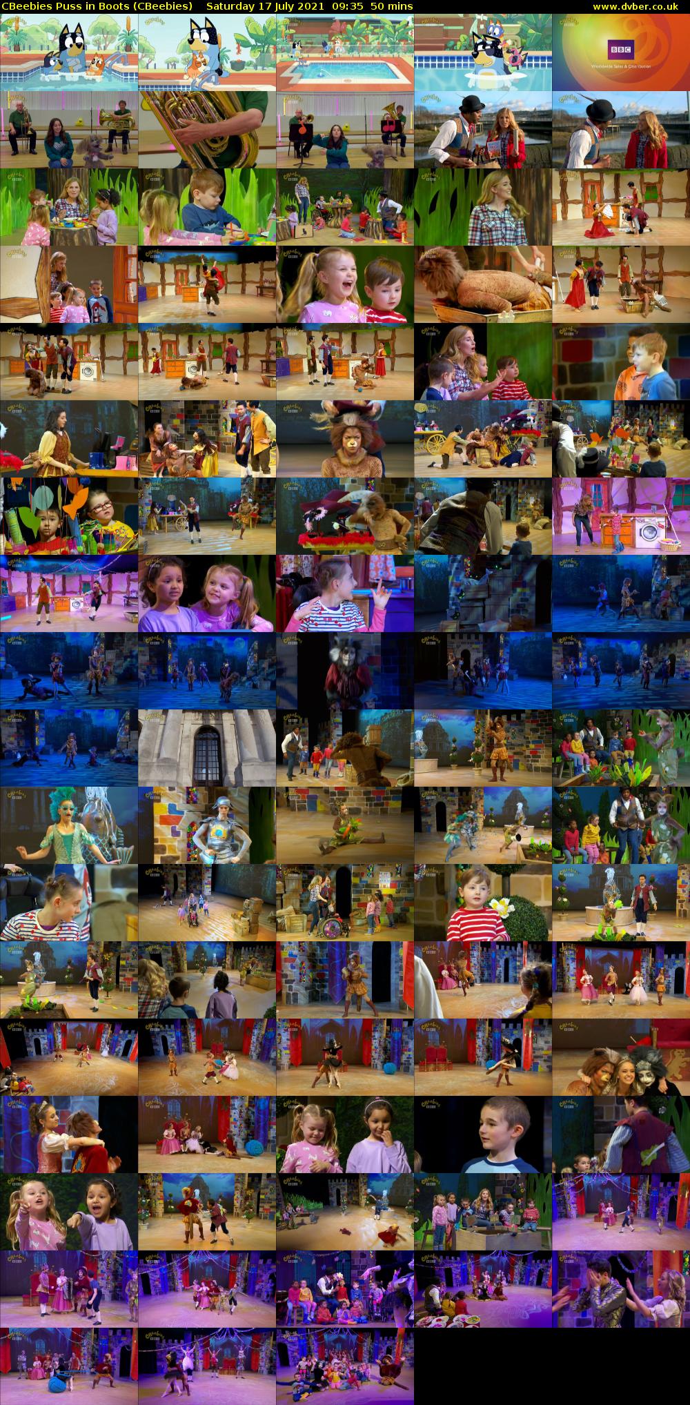 CBeebies Puss In Boots (CBeebies) Saturday 17 July 2021 09:35 - 10:25