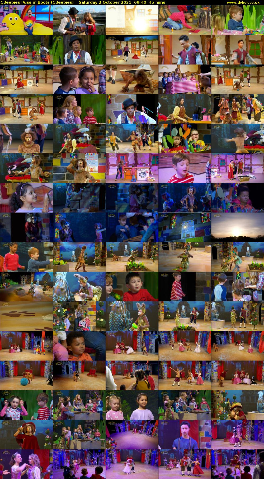 CBeebies Puss In Boots (CBeebies) Saturday 2 October 2021 09:40 - 10:25