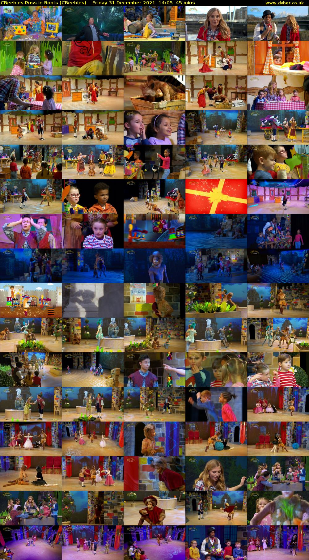 CBeebies Puss In Boots (CBeebies) Friday 31 December 2021 14:05 - 14:50