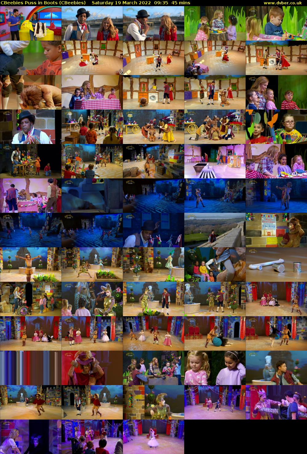 CBeebies Puss In Boots (CBeebies) Saturday 19 March 2022 09:35 - 10:20