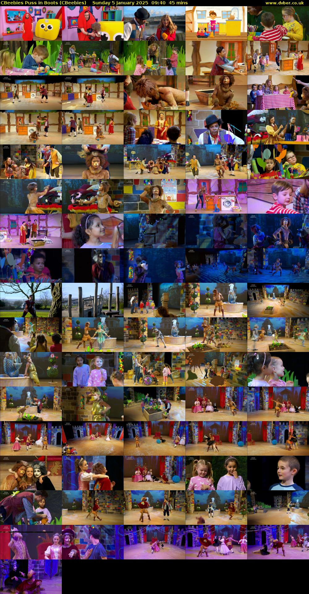 CBeebies Puss In Boots (CBeebies) Sunday 5 January 2025 09:40 - 10:25