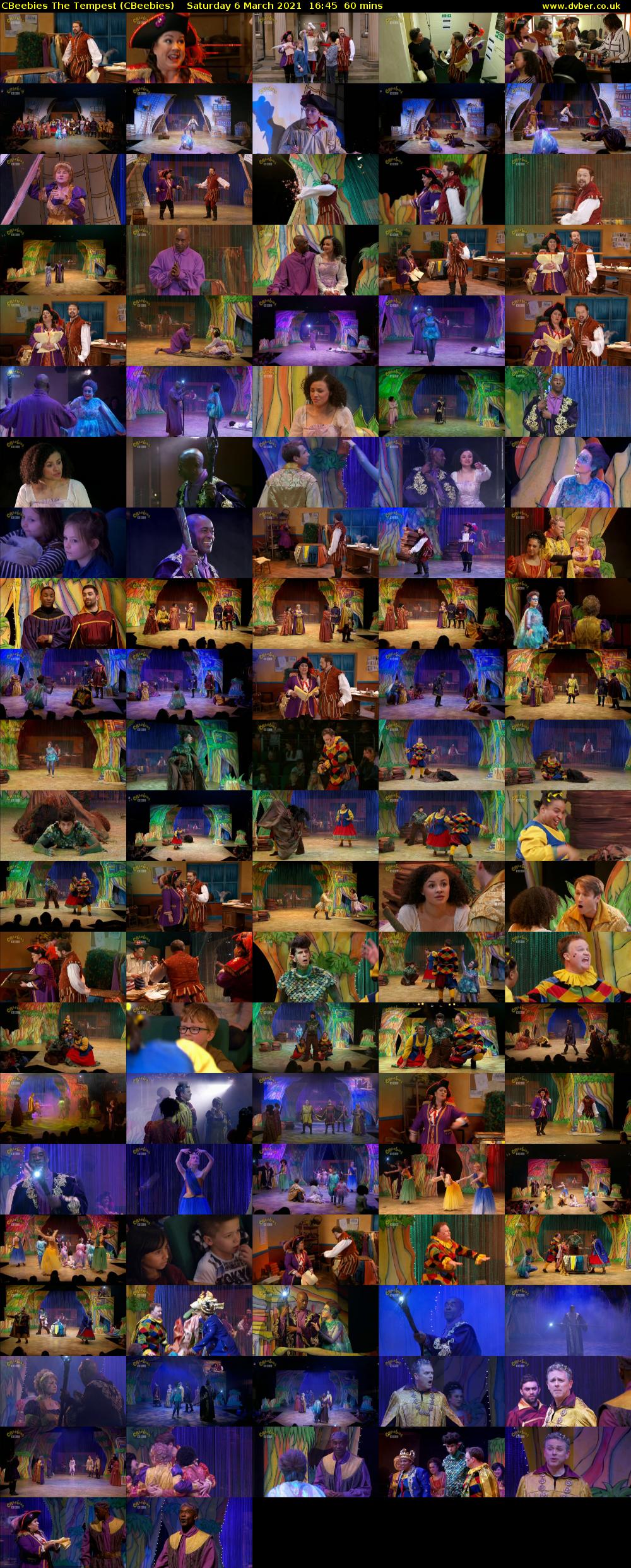 CBeebies The Tempest (CBeebies) Saturday 6 March 2021 16:45 - 17:45