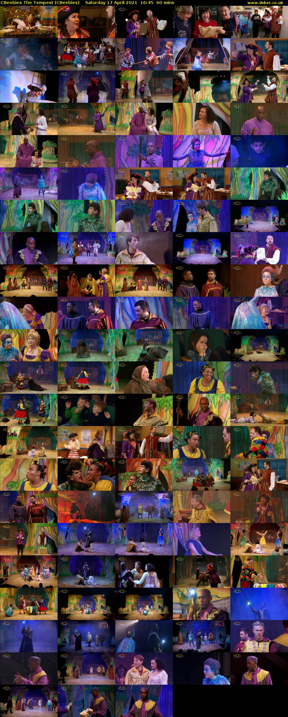CBeebies The Tempest (CBeebies) Saturday 17 April 2021 16:45 - 17:45