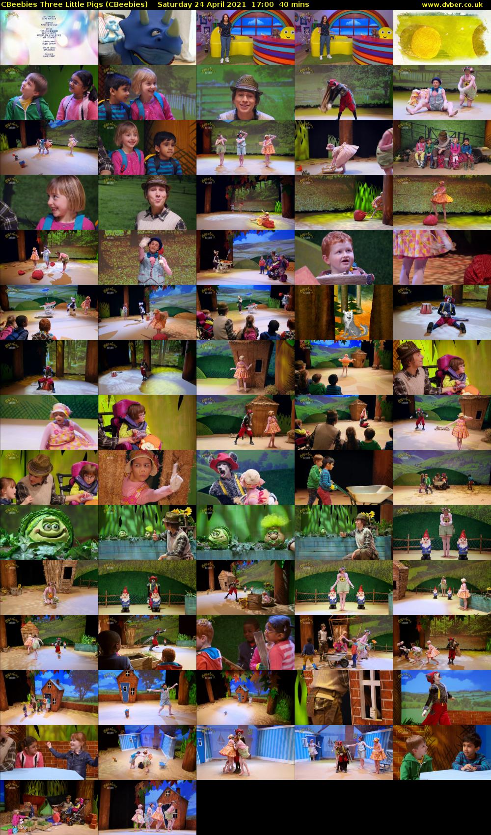 CBeebies Three Little Pigs (CBeebies) Saturday 24 April 2021 17:00 - 17:40
