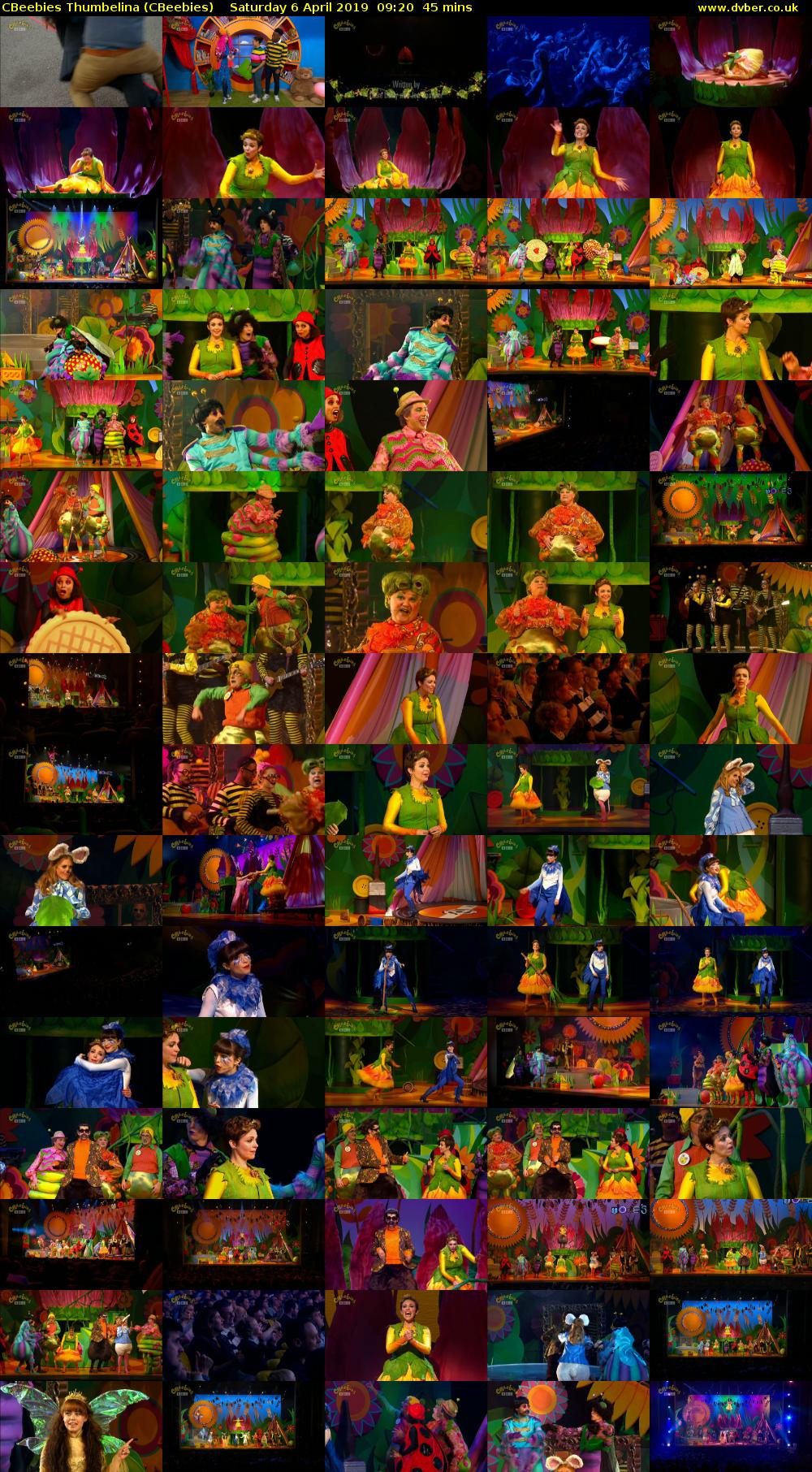 CBeebies Thumbelina (CBeebies) Saturday 6 April 2019 09:20 - 10:05