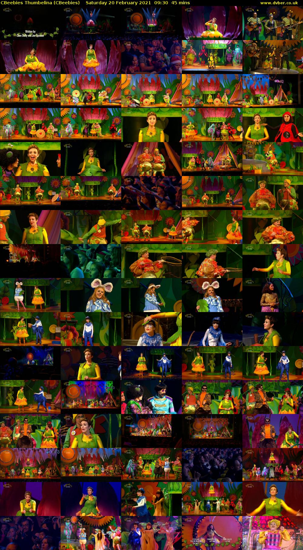 CBeebies Thumbelina (CBeebies) Saturday 20 February 2021 09:30 - 10:15