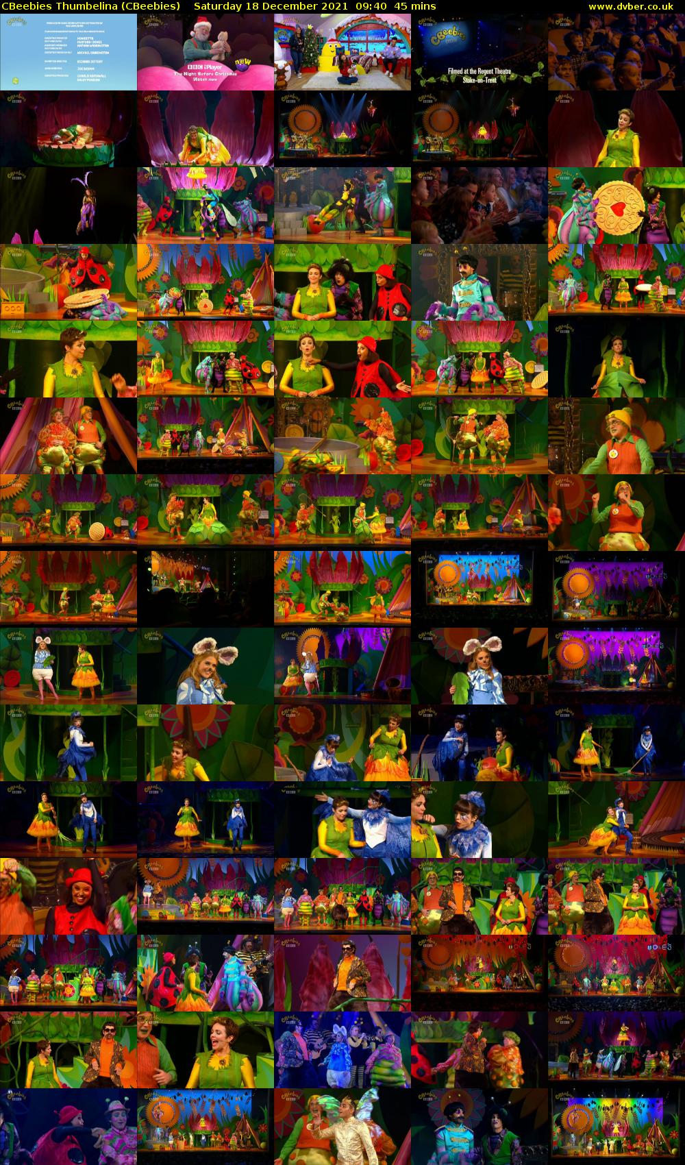 CBeebies Thumbelina (CBeebies) Saturday 18 December 2021 09:40 - 10:25