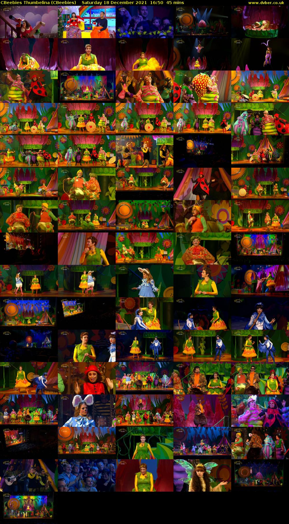 CBeebies Thumbelina (CBeebies) Saturday 18 December 2021 16:50 - 17:35