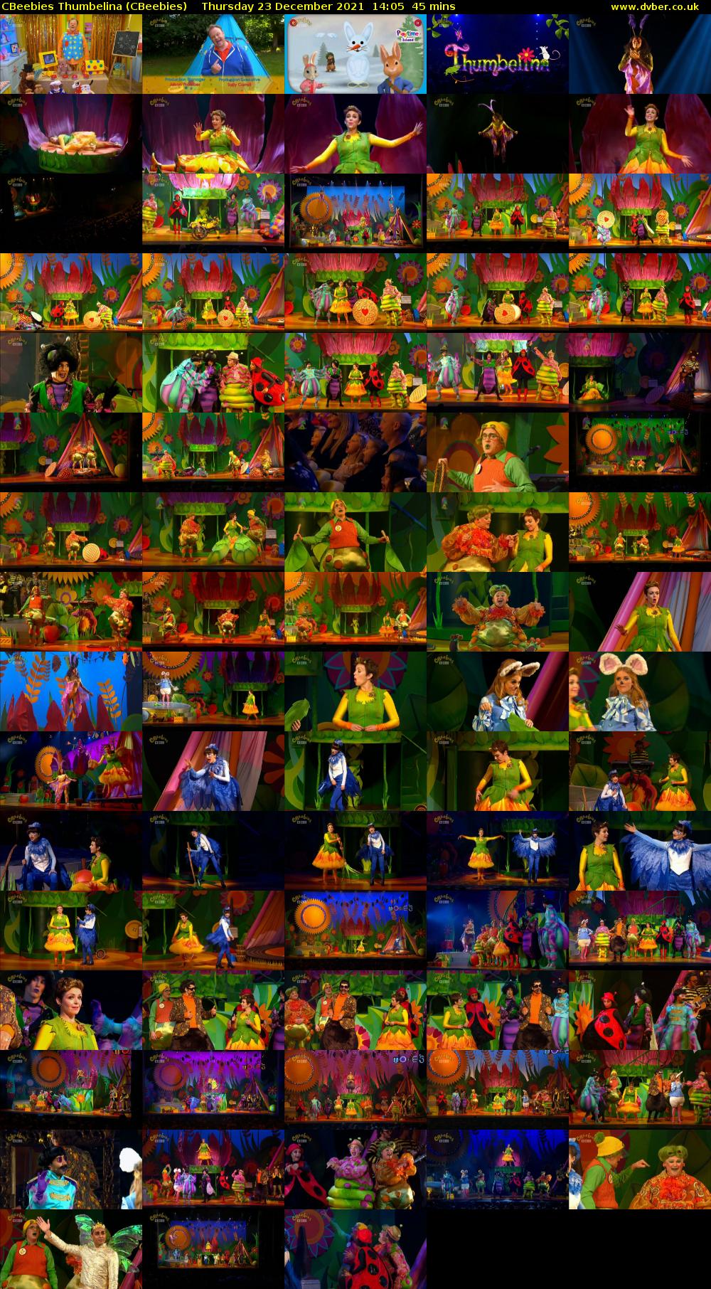 CBeebies Thumbelina (CBeebies) Thursday 23 December 2021 14:05 - 14:50