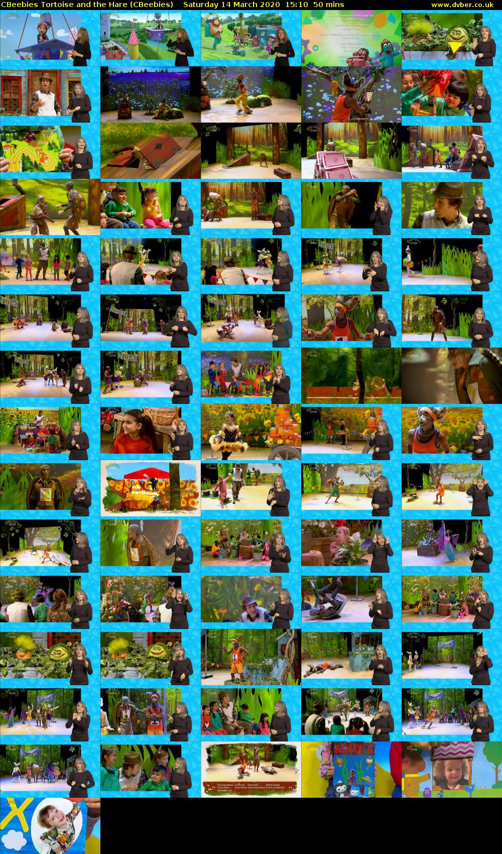 CBeebies Tortoise and the Hare (CBeebies) Saturday 14 March 2020 15:10 - 16:00