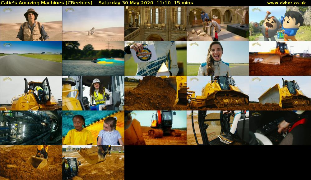 Catie's Amazing Machines (CBeebies) Saturday 30 May 2020 11:10 - 11:25