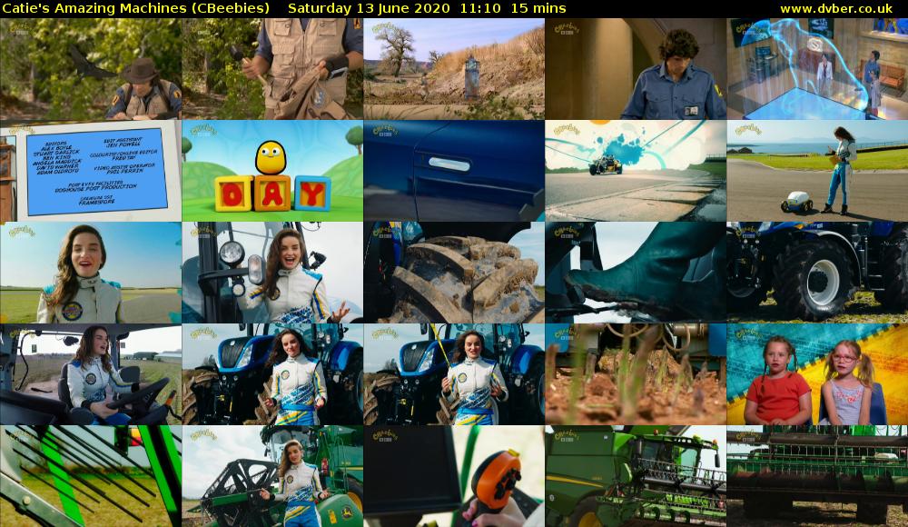 Catie's Amazing Machines (CBeebies) Saturday 13 June 2020 11:10 - 11:25