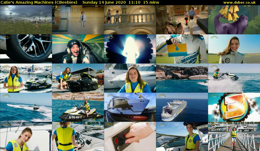 Catie's Amazing Machines (CBeebies) Sunday 14 June 2020 11:10 - 11:25