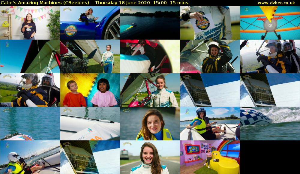 Catie's Amazing Machines (CBeebies) Thursday 18 June 2020 15:00 - 15:15