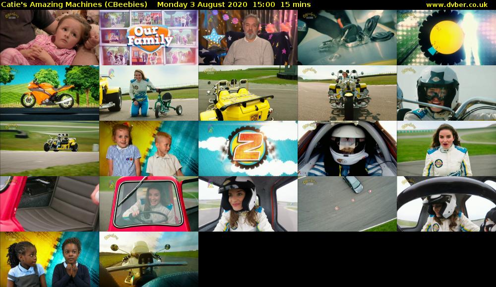 Catie's Amazing Machines (CBeebies) Monday 3 August 2020 15:00 - 15:15