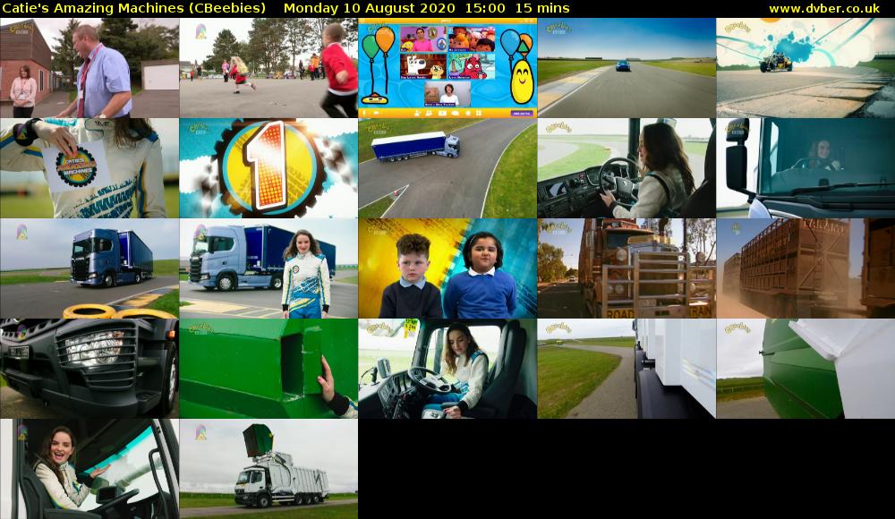 Catie's Amazing Machines (CBeebies) Monday 10 August 2020 15:00 - 15:15