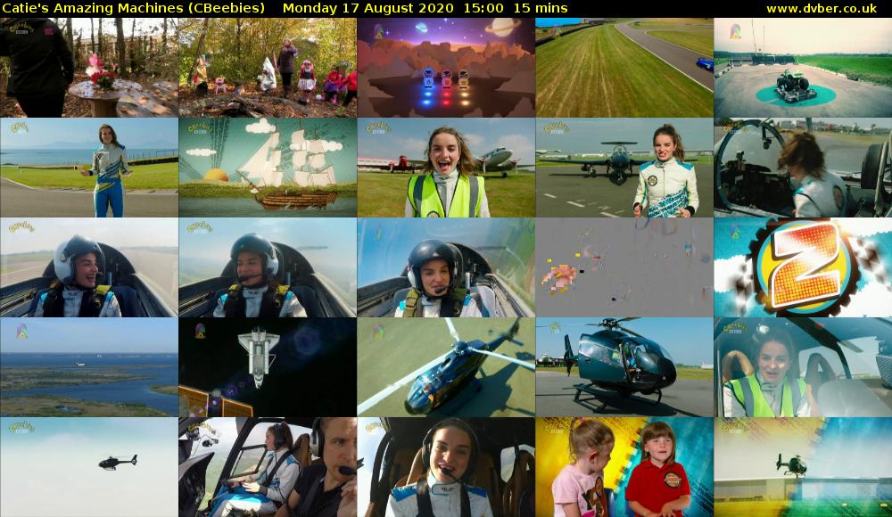 Catie's Amazing Machines (CBeebies) Monday 17 August 2020 15:00 - 15:15