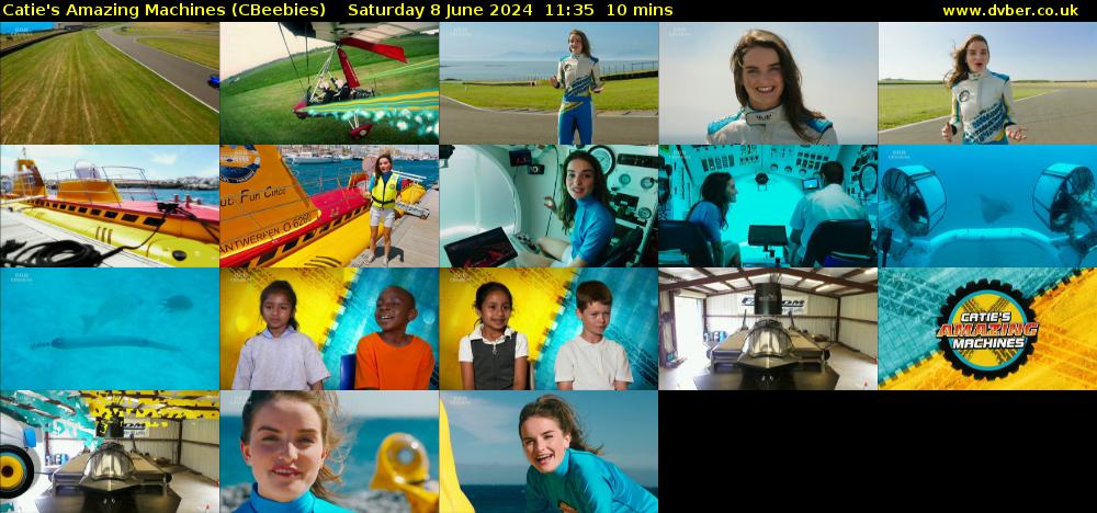 Catie's Amazing Machines (CBeebies) Saturday 8 June 2024 11:35 - 11:45