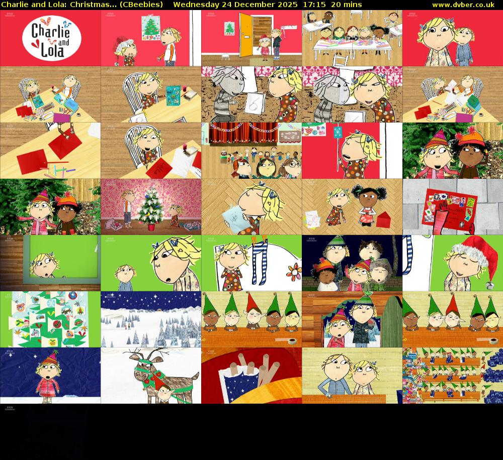 Charlie and Lola: Christmas... (CBeebies) Wednesday 24 December 2025 17:15 - 17:35