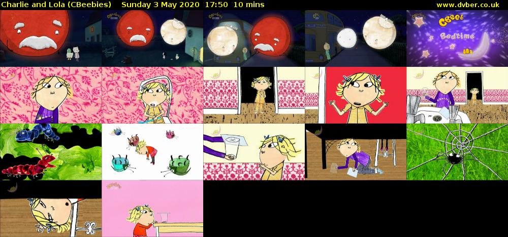 Charlie and Lola (CBeebies) Sunday 3 May 2020 17:50 - 18:00