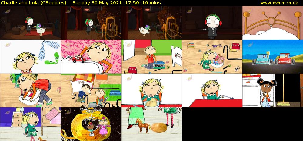 Charlie and Lola (CBeebies) Sunday 30 May 2021 17:50 - 18:00