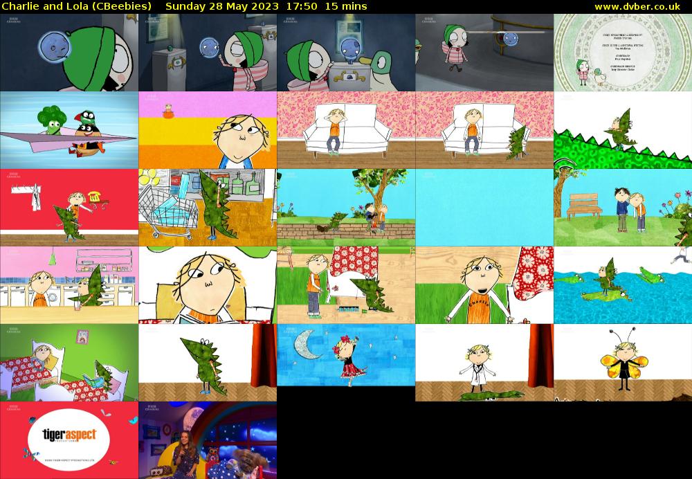 Charlie and Lola (CBeebies) Sunday 28 May 2023 17:50 - 18:05