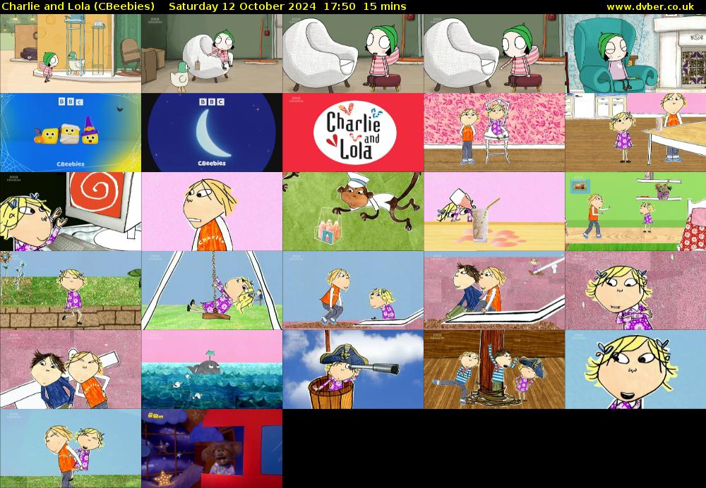 Charlie and Lola (CBeebies) Saturday 12 October 2024 17:50 - 18:05