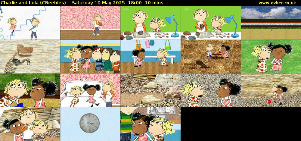 Charlie and Lola (CBeebies) Saturday 10 May 2025 18:00 - 18:10