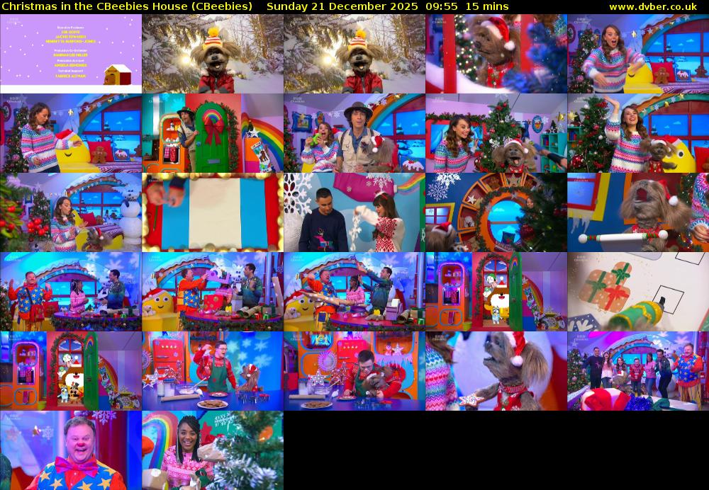 Christmas in the CBeebies House (CBeebies) Sunday 21 December 2025 09:55 - 10:10