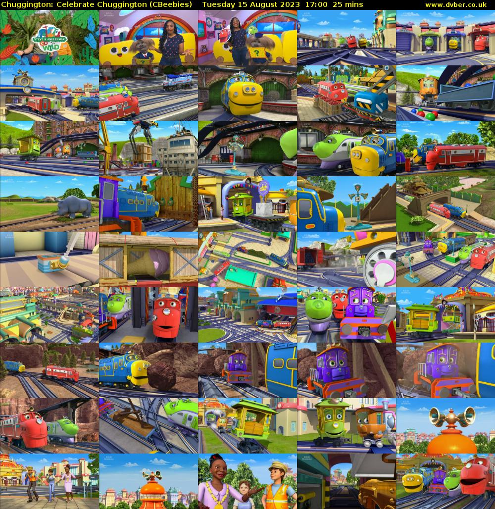 Chuggington: Celebrate Chuggington (CBeebies) Tuesday 15 August 2023 17:00 - 17:25