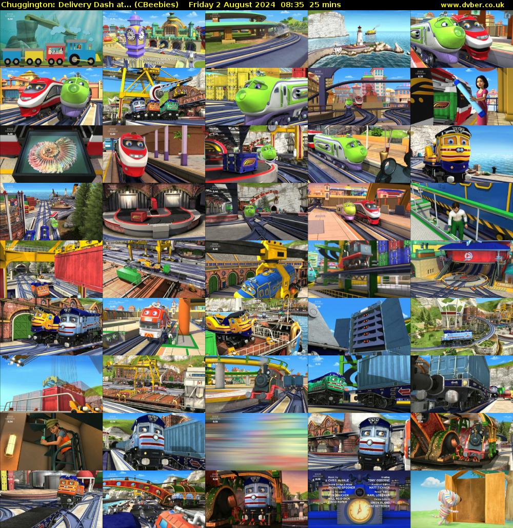 Chuggington: Delivery Dash at... (CBeebies) Friday 2 August 2024 08:35 - 09:00