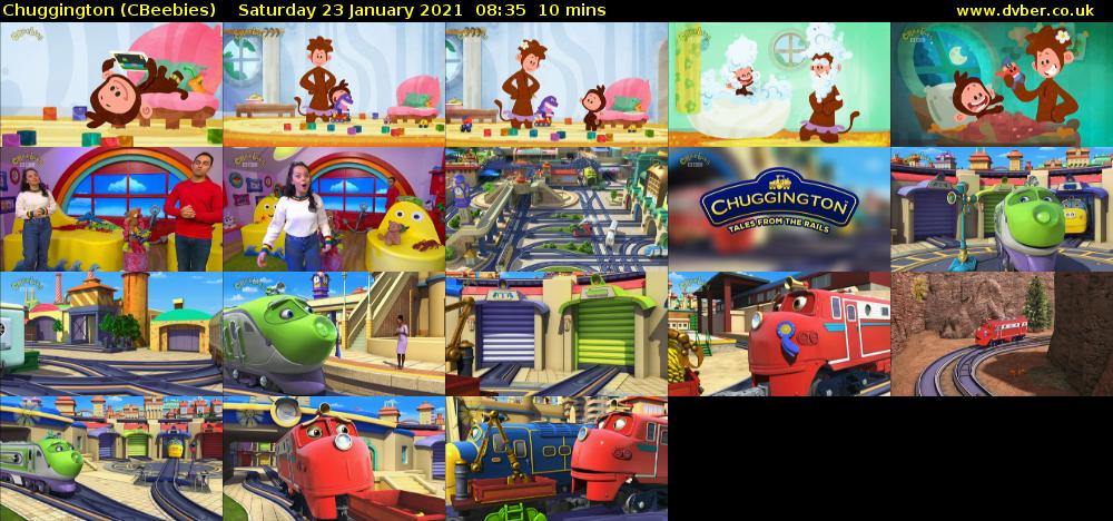 Chuggington (CBeebies) Saturday 23 January 2021 08:35 - 08:45