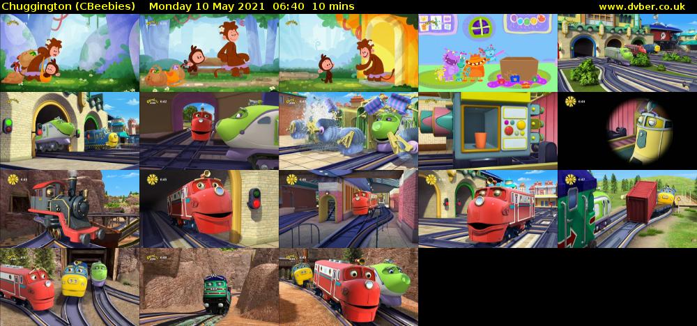 Chuggington (CBeebies) Monday 10 May 2021 06:40 - 06:50