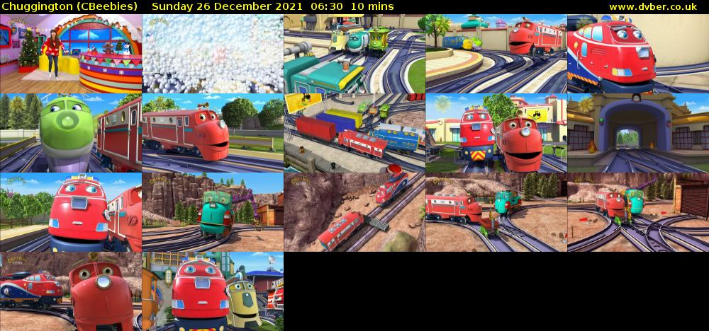 Chuggington (CBeebies) Sunday 26 December 2021 06:30 - 06:40
