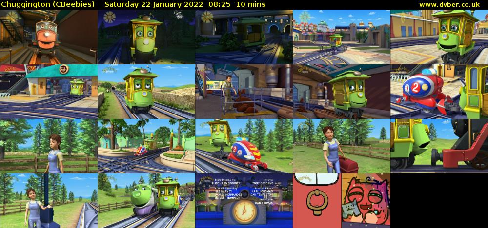Chuggington (CBeebies) Saturday 22 January 2022 08:25 - 08:35