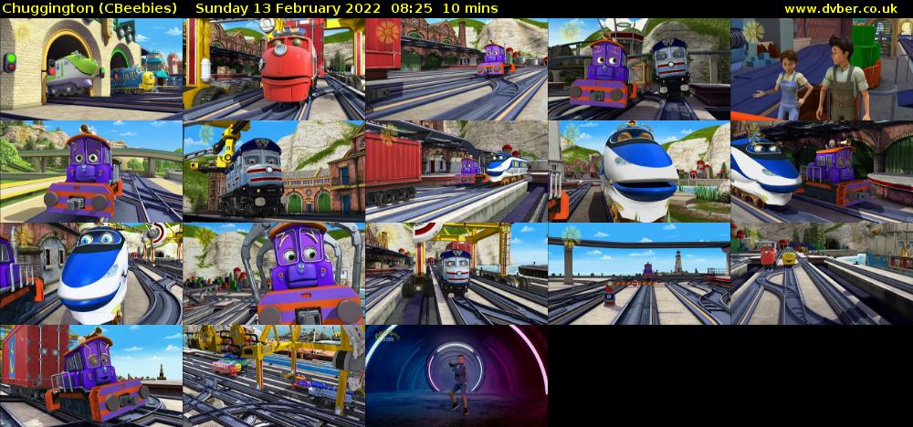 Chuggington (CBeebies) Sunday 13 February 2022 08:25 - 08:35