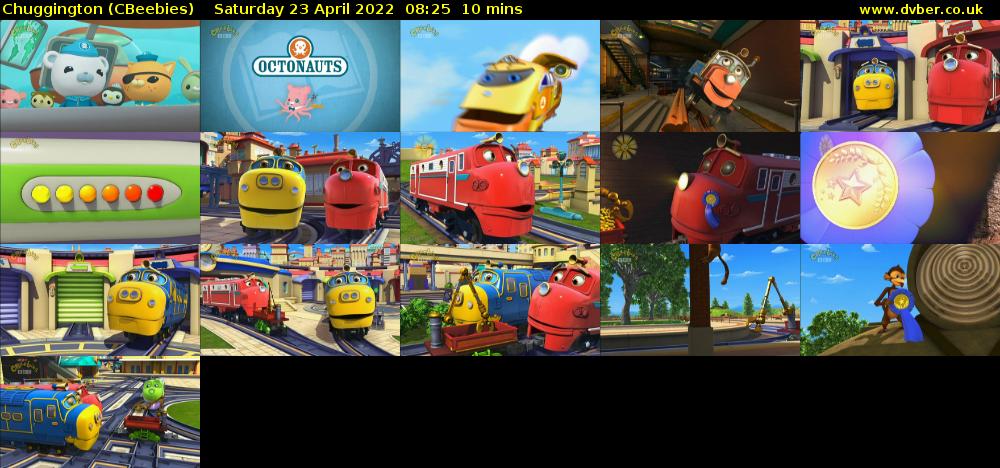 Chuggington (CBeebies) Saturday 23 April 2022 08:25 - 08:35